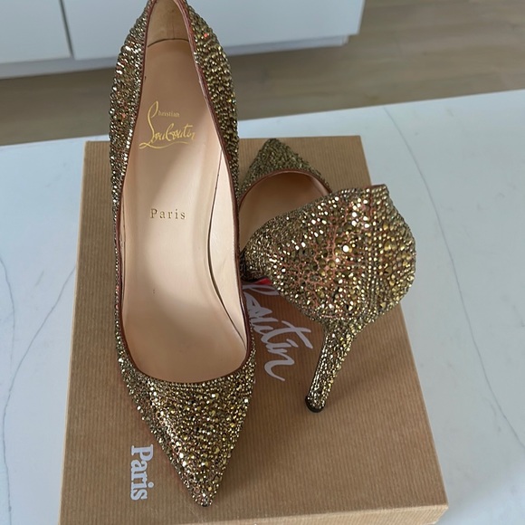 Christian Louboutin Shoes - Authentic Christian Louboutin gold stud shoes nib